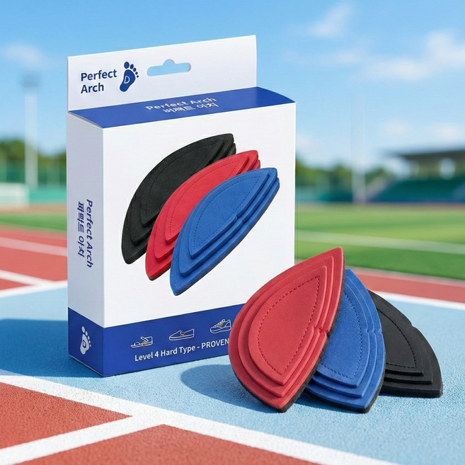 (3 in 1) 퍼펙트 아치 기능성 깔창 발아치 지지 평발 완화 세트