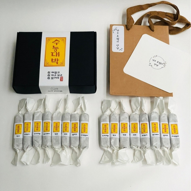 수능 응원 디저트 수제 카라멜 선물세트 부적 에디션, 400g, 1개