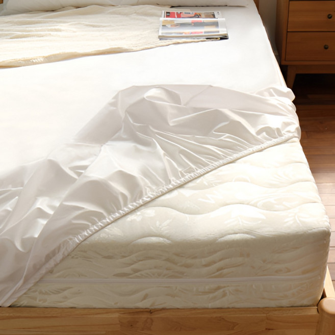 라이브엣지 퓨어방수 매트리스 커버 화이트 밴드형, LK(180X200)