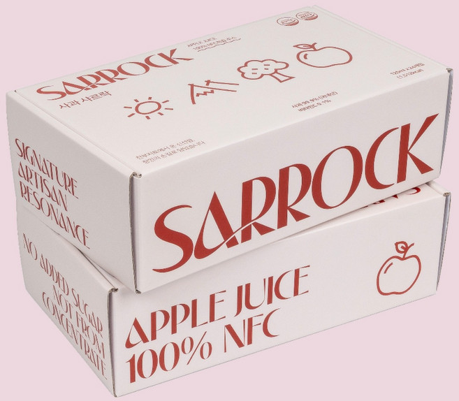 100% NFC 착즙주스 사과 샤르락 물 한 방울도 넣지 않은 사과즙 HACCP, 120g, 48개