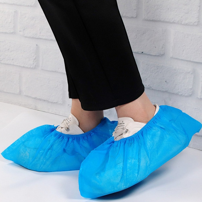 일회용덧신 일회용신발커버 부짓포덧신 슈커버 신발덮개 분진 방진복 방문자용 모델하우스 시험장, 고급형 블루(50켤레-100개), 3세트
