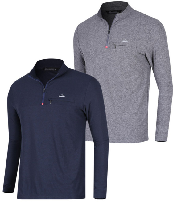 1+1 미루나무 남성 약기모 스판 기능성 빅사이즈 티셔츠 상의 MT1950