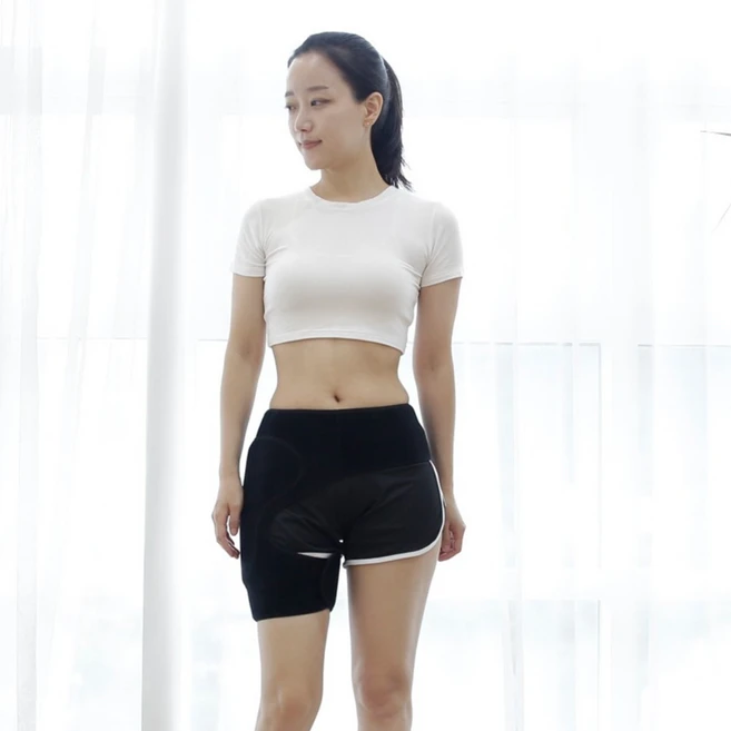고관절보호대 패드 내장 충격흡수 지지, 블랙, 1개 - 쿠팡