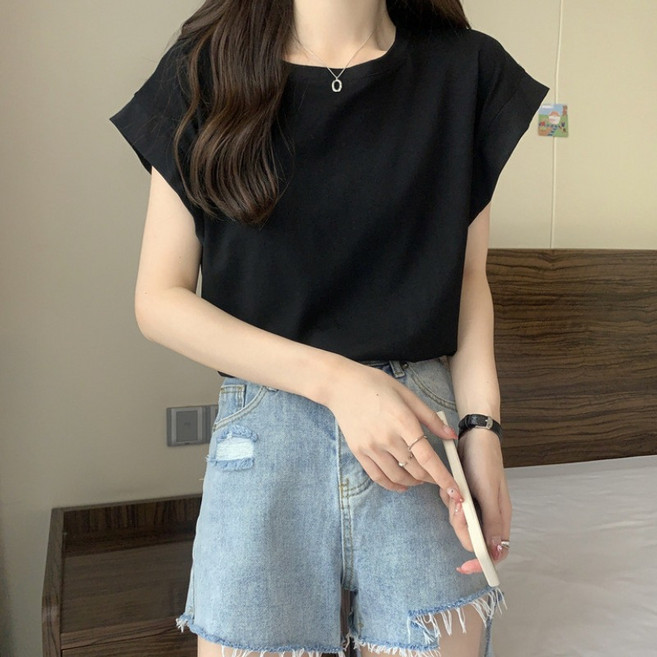 短袖T恤 少女 韓版 寬鬆顯瘦上衣
