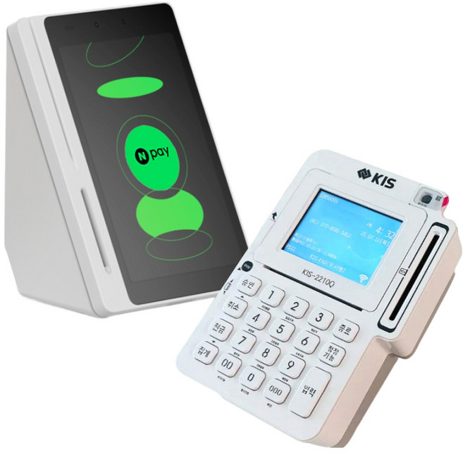 KIS 2210Q 카드단말기 네이버커넥트 세트상품 포스기 키오스크 영수증프린터, 1개, 블랙, KIS 2210Q 카드단말기 + 네이버커넥트
