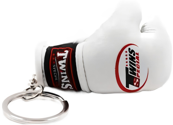 트윈스 복싱 글러브 키링 미니 열쇠고리 킥복싱 무에타이 MMA, 1개, 02. 화이트