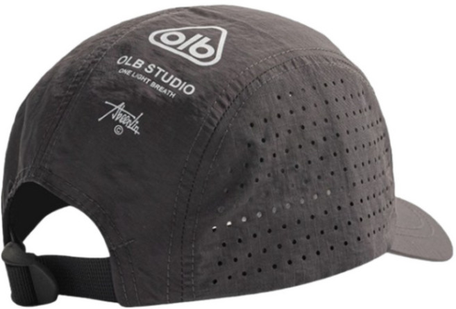 OLB 숏챙 러닝 런닝 등산 캠핑 스포츠 마라톤 모자, 진회색, 1개