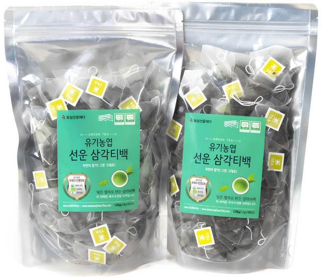 보성선운 엽 삼각티백 180T(90ea x2), 180개, 2개, 90개입, 1.4g