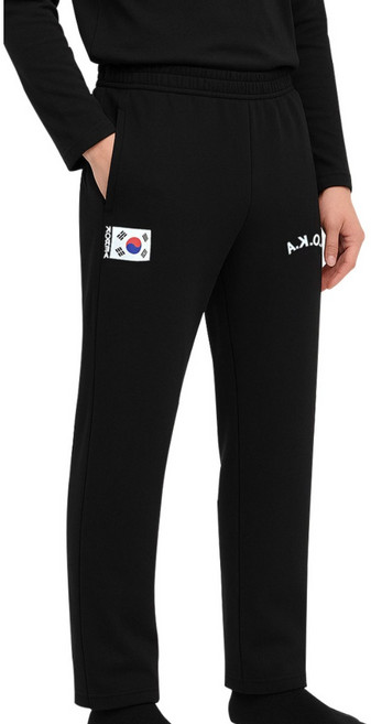 유니미스 남성 겨울 융털 스판 로카 밴딩 트레이닝바지