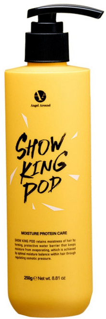 엔젤어라운드 쇼킹팟 트리트먼트 손상모 탄머리 상한 곱슬 머리 복구 물미역 LPP 수분 케라틴 단백질 보호막 코팅 미용실 헤어 찰랑 윤기 영양 보습 올인원 린스 클리닉 홈 케어 관리, 250ml, 1개