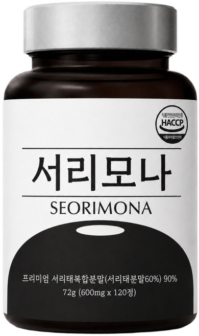 [공식] 서리 모나 발효서리태 4개월분 맥주효모추출물 l-시스틴 탈모 영양제, 1박스, 120정