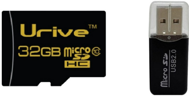 유라이브 메모리 블랙박스 마이크로SD 32GB+SD리더기 증정, 1개, 32GB