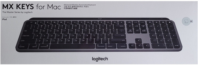 로지텍 MX Keys 무선 일반형 키보드 for Mac, 혼합색상, MX Keys for Mac, 제조사축
