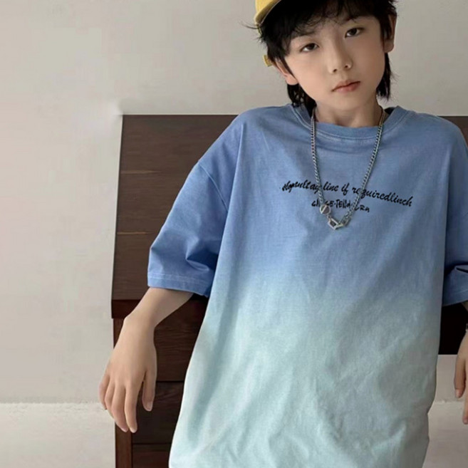 [또또데이] 그라데이션 반팔티 학생 주니어