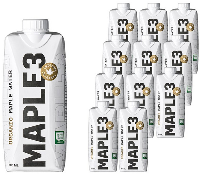 메이플3 메이플 워터, 500ml, 12개
