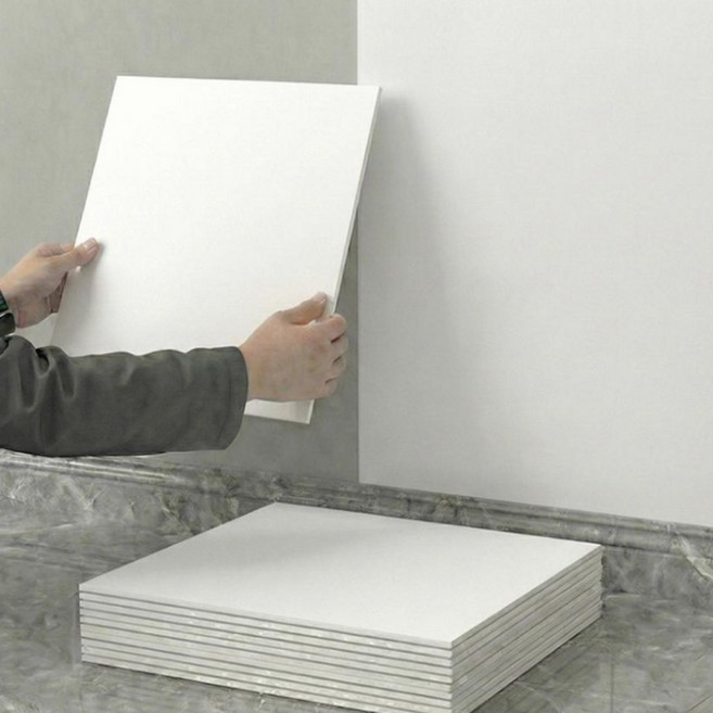 코어피스 붙이는 주방 데코 타일 시트지 12개, 화이트