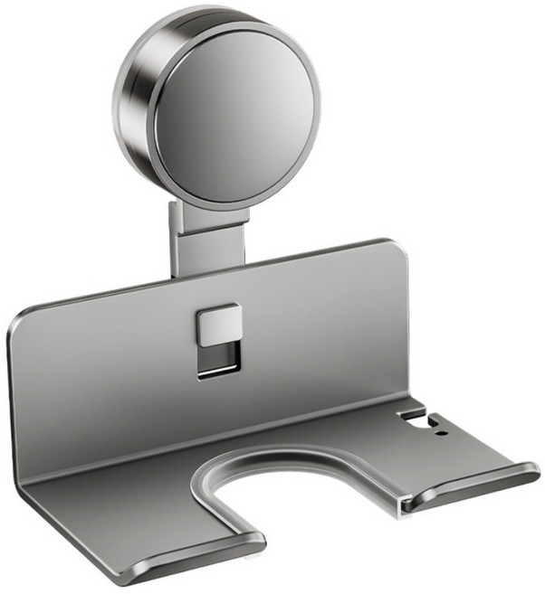 일상채움 자국없는 흡착식 무타공 드라이기 거치대, 1개, 그레이