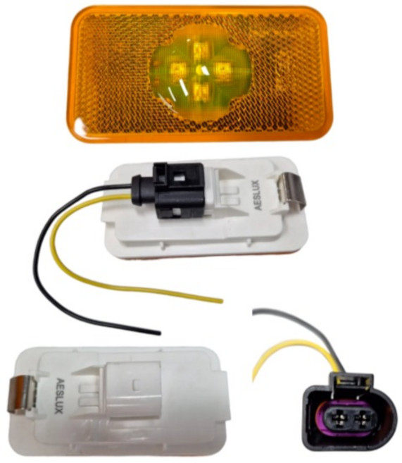 볼보트럭 데루등 조수석 LED 테일램프 신형 브레이크등 후미등 덤프 추레라 카고, 1개