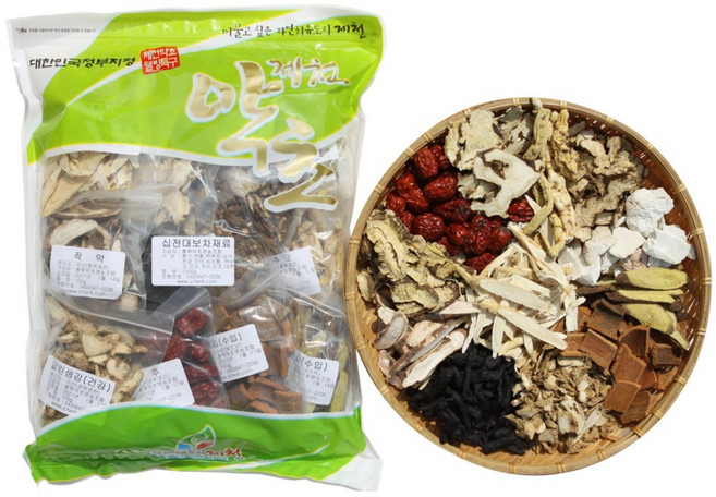 제천허브 십전대보차 재료 세트, 1.2kg, 1개