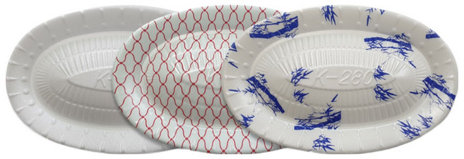 PSP 트레이 280호 소량 회접시 정육접시 백색, 300개입, 1개