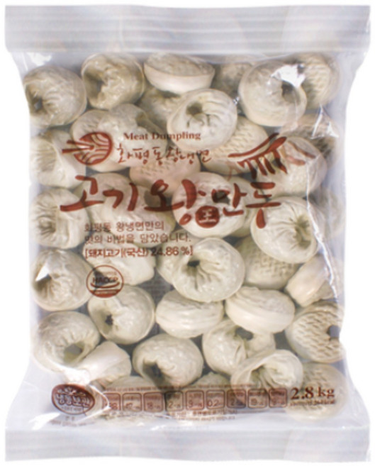 도매 업소용 식당용 가정용 전문점 대용량 만두 고기왕만두 1박스 2.8kgX3봉, 2.8kg, 3개
