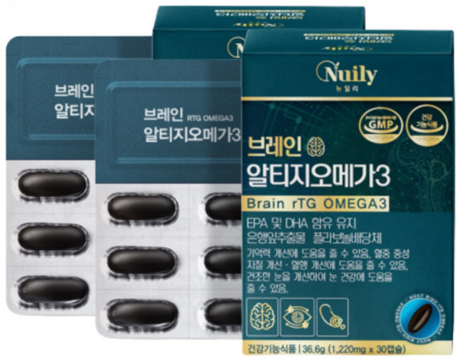 식약처인증 체내 이용률 높은 rtg형 오메가3 눈건강 플라보놀배당체 남자 여자 IFFO 인증원료 20대 30대 40대 EPA DHA 혈중 중성지질 개선 남성 여성 홈쇼핑, 30정, 2개