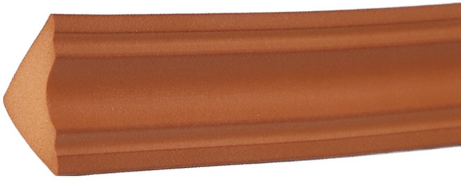 연질 천정 몰딩 코너 틈새 플렉스 굽도리(길이5M X 폭3.8cm), C043_갈색 무테, 1개