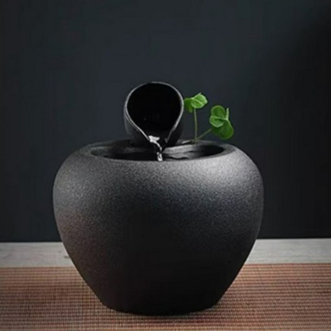 Aquarin 미니분수대 자연소리 실내조경 가정용 인테리어소품, 또르르B