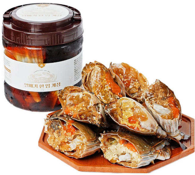 백년본가 국내산 연평도 알배기 하프 한입 간장게장, 2개, 1.2kg