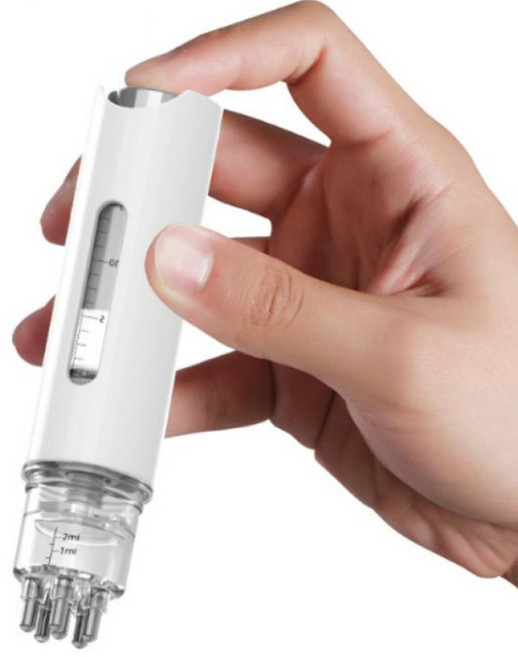 헤어 토닉 도포기 로게인폼 미녹시딜 두피 마이녹실 탈모 영양제 탈모약 발모제 앰플 소분 휴대용 여행용, 1개, 화이트(앰플x)