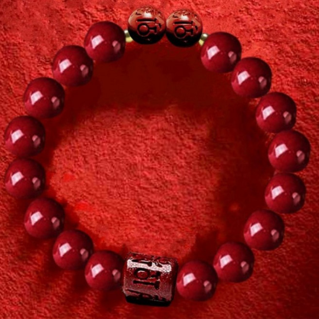 오지끄 O.JIK 패션염주 경면주사 복 삼재 불교 액막이 부적 염주팔찌