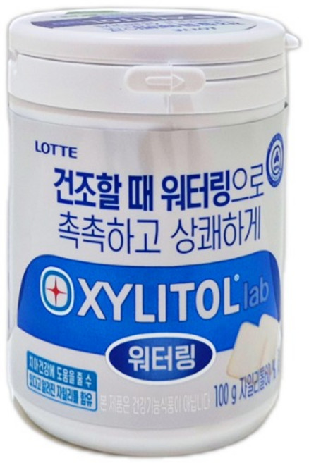 롯데자일리톨 lab 워터링, 100g, 4개
