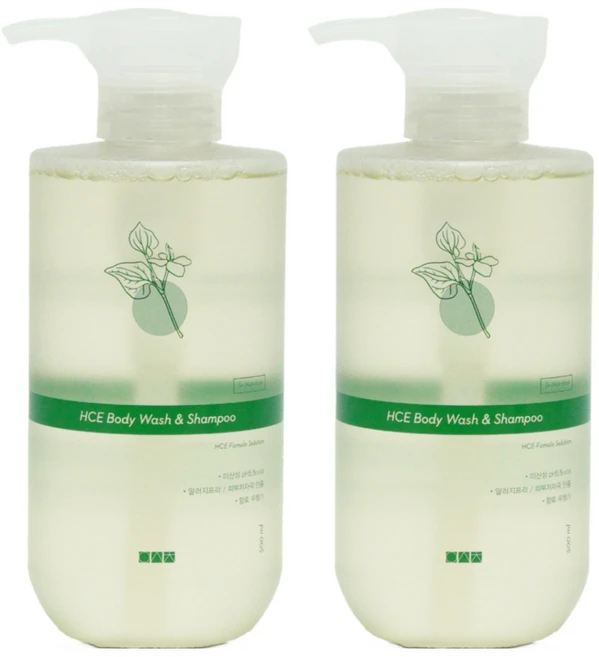 일센치 약모밀 촉촉한 올인원 바디워시 피부장벽 건조 케어, 2개, 500ml - 쿠팡