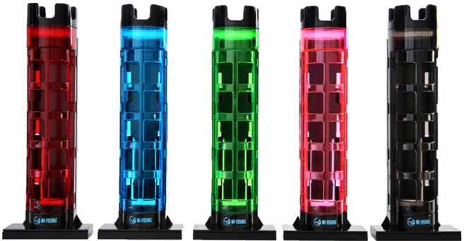 포터블 태클박스 로드스탠드 로드거치대 메이호 다이와 호환 낚시대홀더, 블랙