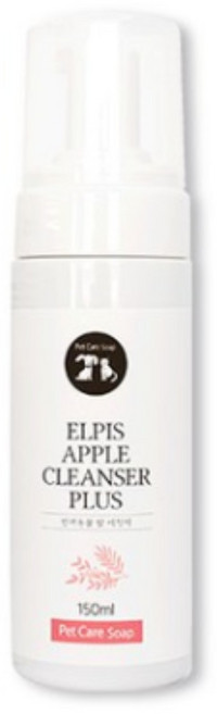 강아지 펫 워터리스 산책필수템 풋클렌저 피모보호 자연유래성분 엘피스 애플 클랜저, 1개, 150ml