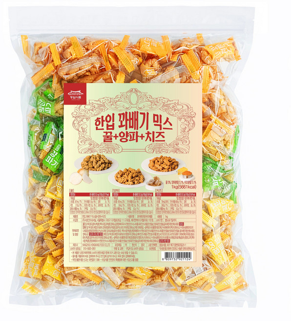 동일식품 미니 한입 꽈배기 세가지맛 꿀꽈배기+양파꽈배기+치즈꽈배기 약 150개입, 1개, 1kg