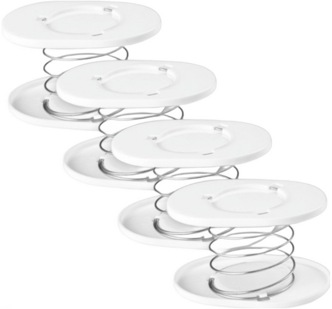 247 티슈업 티슈 케이스 스프링, 화이트, 4개