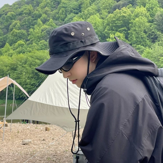 보보니 UV 자외선 차단 챙넓은 여름 정글 모자