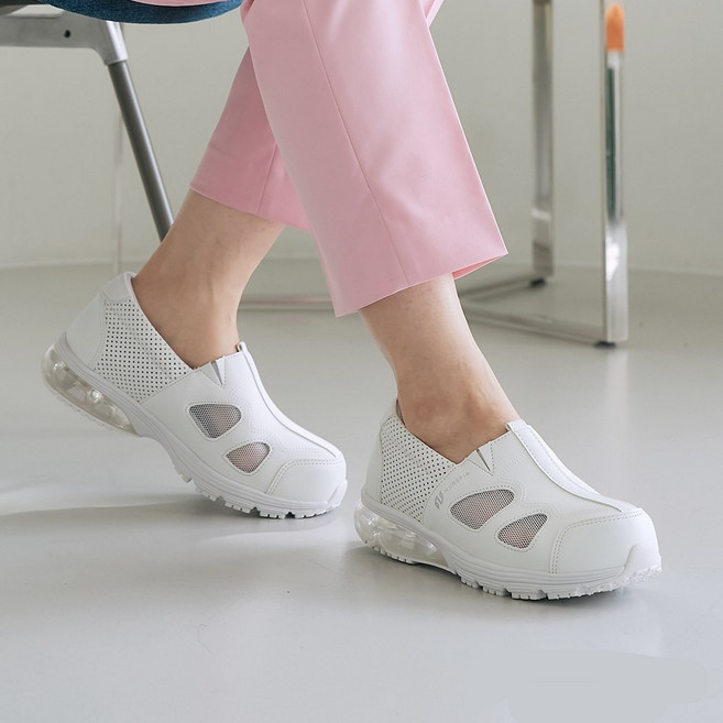 너스피아 MK-02 남성 여성 간호화 근무화 여성 간호사 미끄럼방지 편안한 에어 쿠션 사무실 운동화