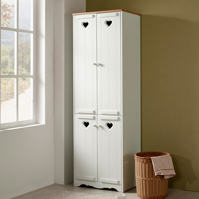 미자크 하트 1900수납장 / 속깊은 키큰수납장 부엌 냉장고 팬트리 주방수납장 600, 오크화이트 (일반)