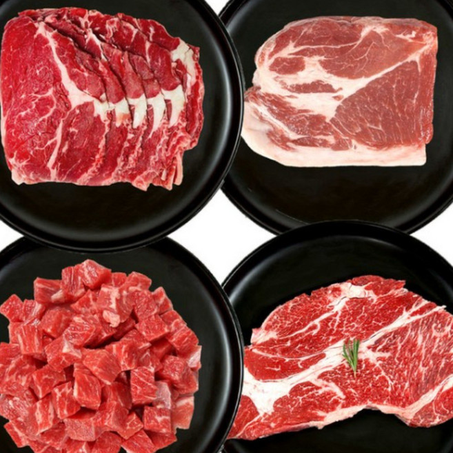 수입산 소고기 돼지고기 일주일 가정식 모둠 1kg, 1세트