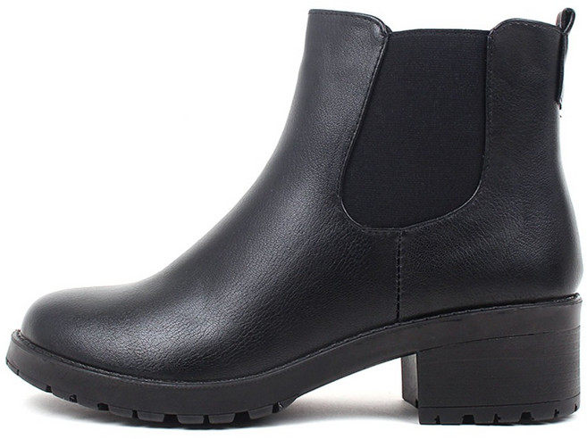 [고급인솔증정] 에버라스트 E모르간 여성 겨울 털 부츠 앵클 숏 부츠 따뜻한 기모 안감 논슬립 미끄럼방지 키높이 통굽 5.5cm