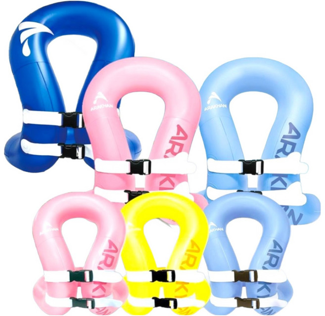 아라칸 구명조끼 스윔베스트AIR 25-80kg (23) 라이프자켓 유아용 성인용, 노랑