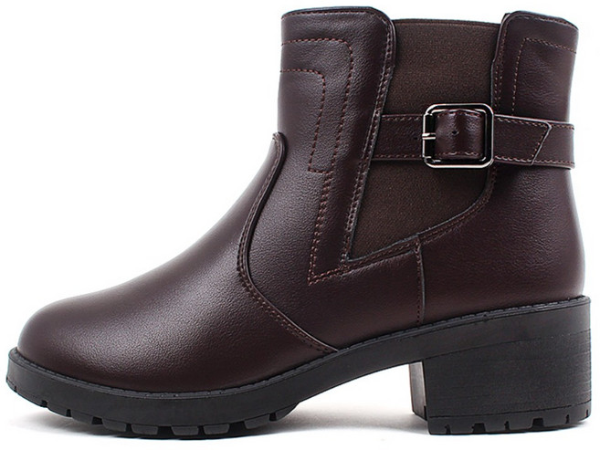 [고급인솔증정] 에버라스트 E드렉시 여성 겨울 부츠 털 기모 안감 미끄럼 방지 아이젠 키높이 구두 고급 신발