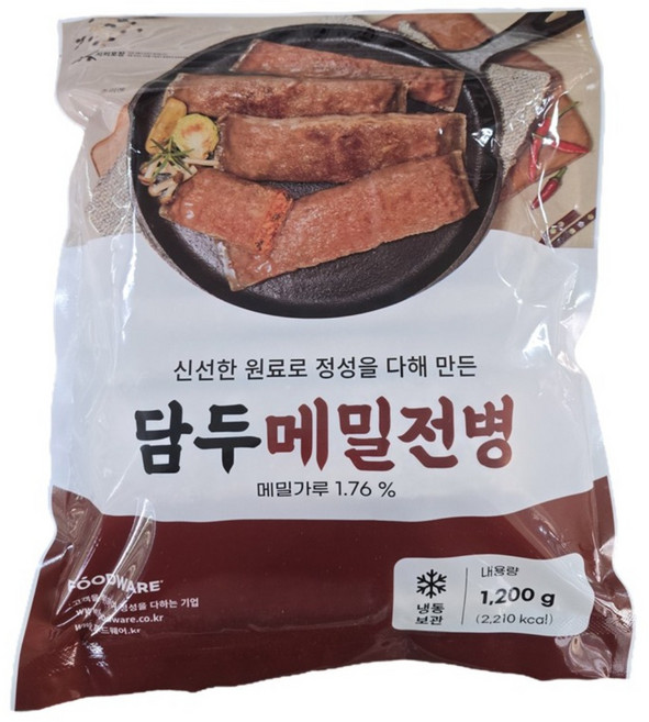 푸드웨어 담두 메밀전병, 1.2kg, 12개