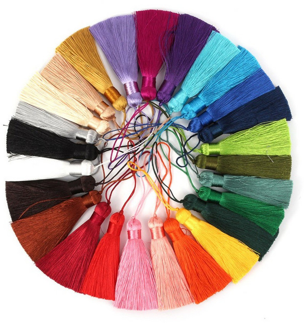 베이직 태슬 장식 수예 공예 선물 포장 테슬 노리개 부자재, 26. 버건디