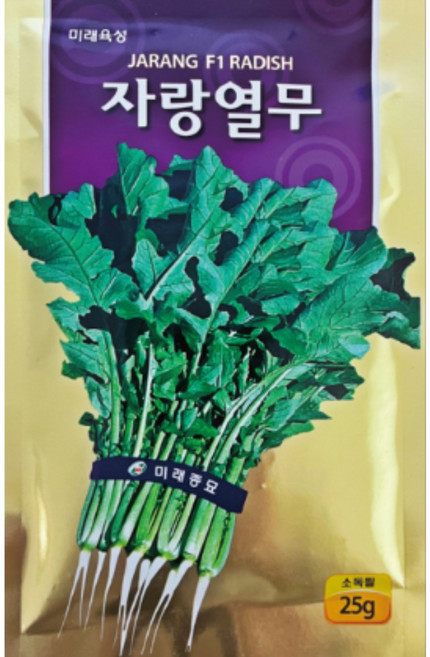 미래종묘 자랑 열무 씨앗 (25g) X3세트 - 당해생산