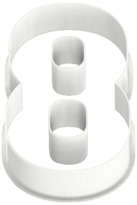 숫자 무스링 케이크커터 도시락케이크 무스링 무스틀 17cm, 1개, 8(21cm)