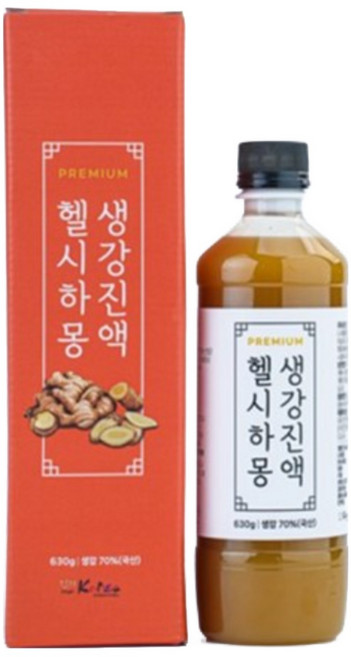 헬시하몽 생강차 생강진액 630g 기침 감기 기관지 건강에 좋은 안동생강 오늘 출발, 1개, 1개입