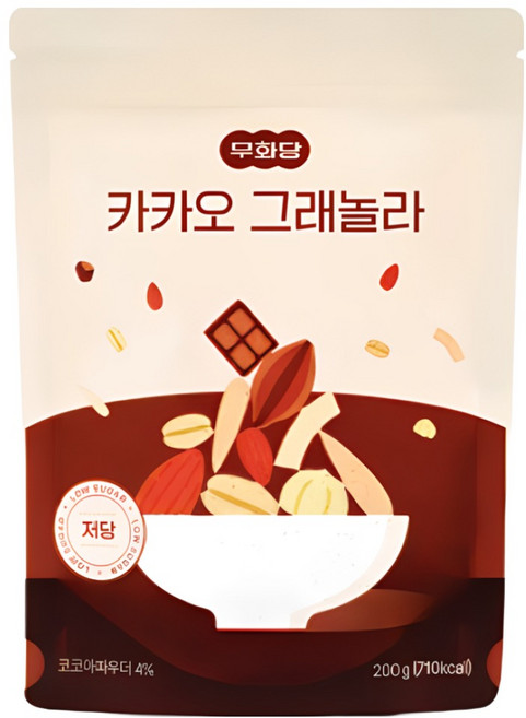 무화당 저당 프로틴 카카오 그래놀라, 1개, 200g